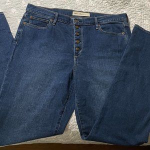 Gap 1969 Perfect High Rise Jeans Womens 33R Mint!  Long Inseam!